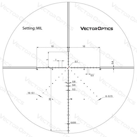Vector Optics - Luneta celownicza Veyron 6-24x44 - Podświetlany punkt celowniczy - 30 mm - First Focal Plane - Vector Optics zdjęcie 2